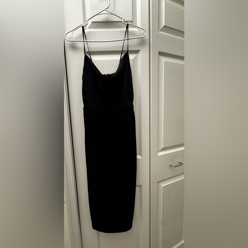 Express Elegant Black Backless Dress
